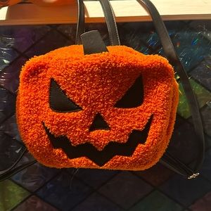 Plush Jack o lantern mini backpack